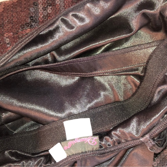 Little black sequin sheath mini dress - Picture 4 of 4